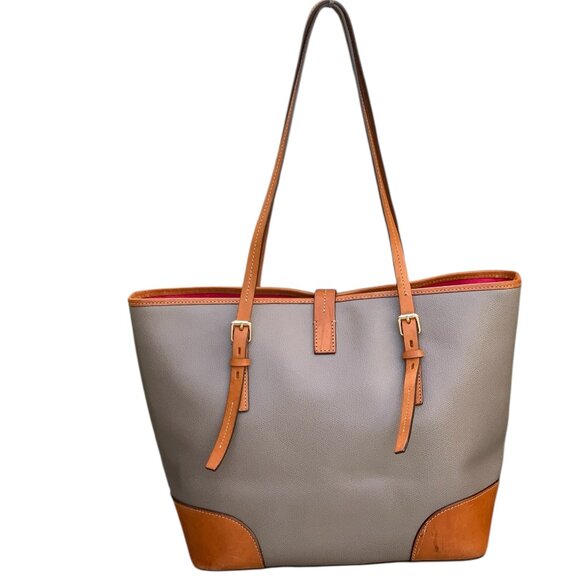 Dooney & Bourke Claremont Dover Large Tote Pebble Grain Leather Womens Satchel - Picture 2 of 16